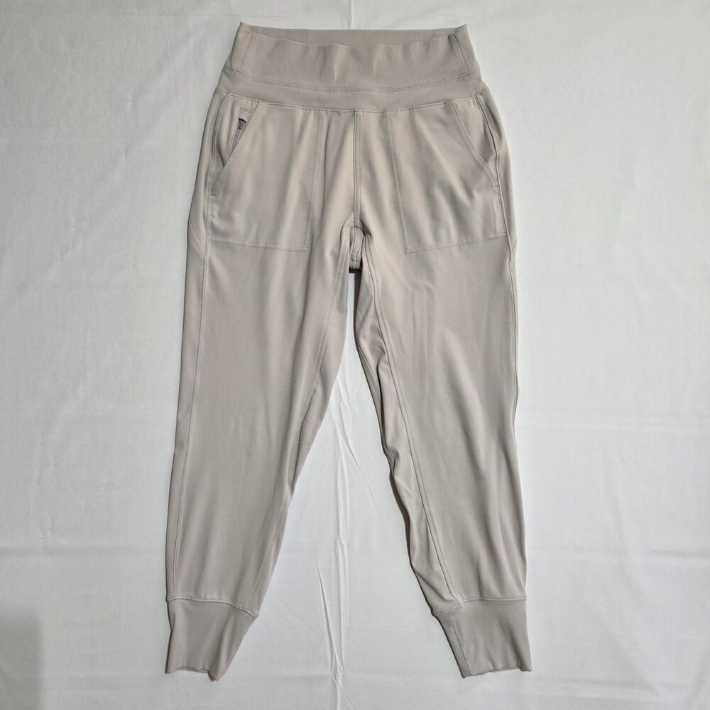 Athleta Venice High Rise jogger abalone cream color women's size small